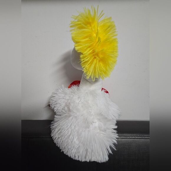 Valentine's Day White Flamingo with Red Heart Plush, 17 in, Way To Celebrate - Picture 8 of 8